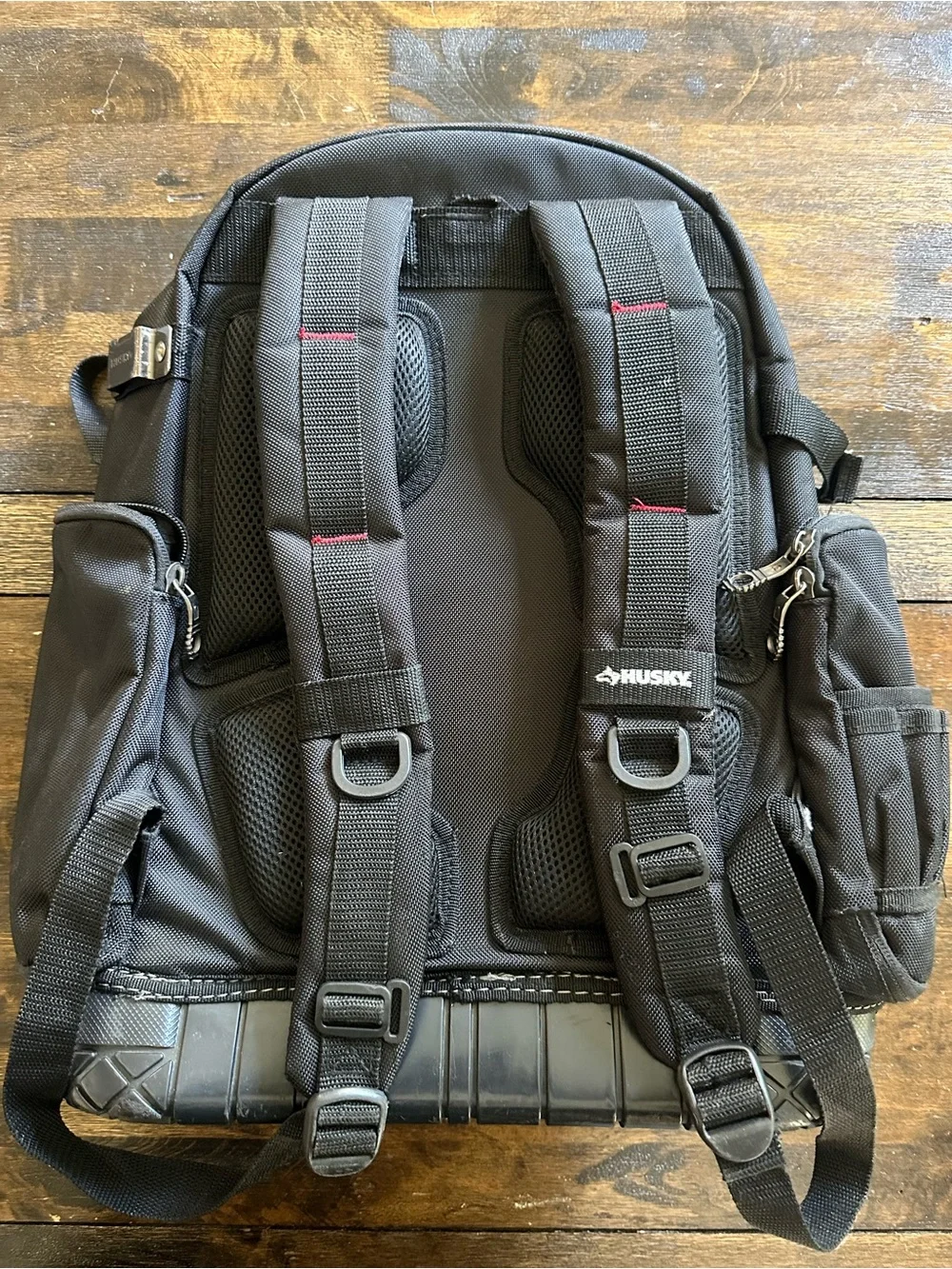 Husky Tool Bag Black and Red Men's Backpack - Durable Workpack